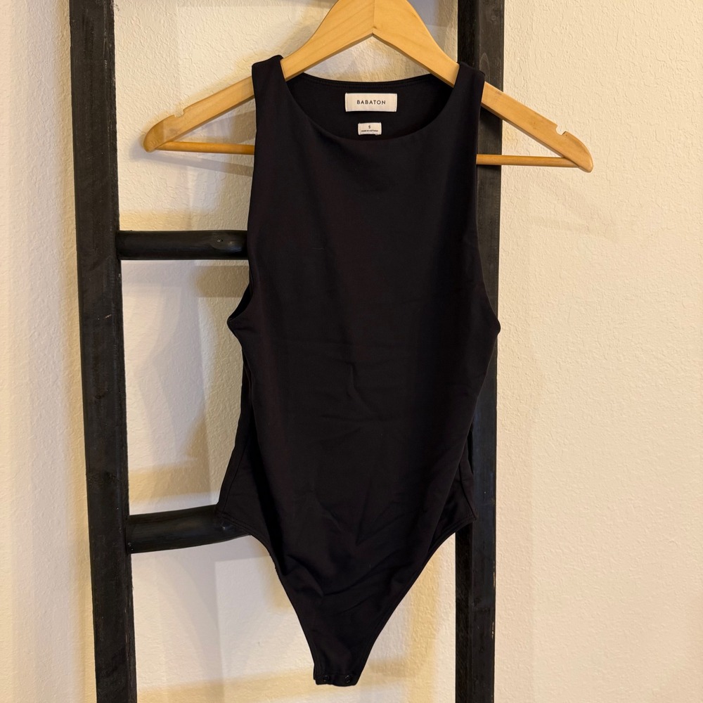 Babaton‎ Bodysuit Black Sleeveless Tank Top Basic Casual Womens